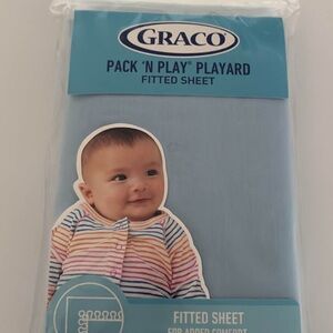Graco Blue Fitted Sheet for Pack 'N Play Playard